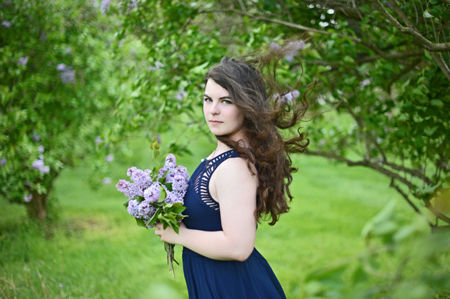 Kelsie modeling outdoors