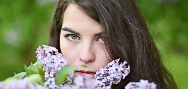 Kelsie modeling outdoors