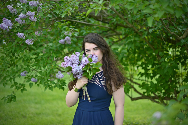 Kelsie modeling outdoors