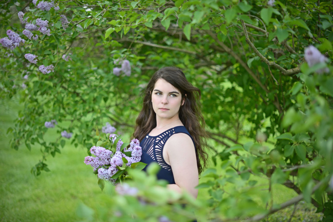 Kelsie modeling outdoors