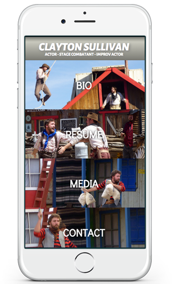 Clayton Sullivan Portfolio Site - Mobile